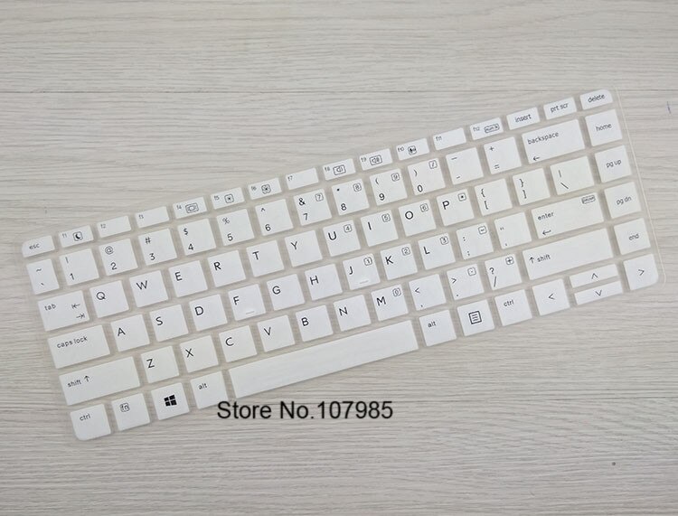 Silikon Tastatur Schutz Film Abdeckung haut führen Schutz für HP ProBook 440 G3 430 G3 EliteBook 840 G3 EliteBook 1040 g3: Weiß