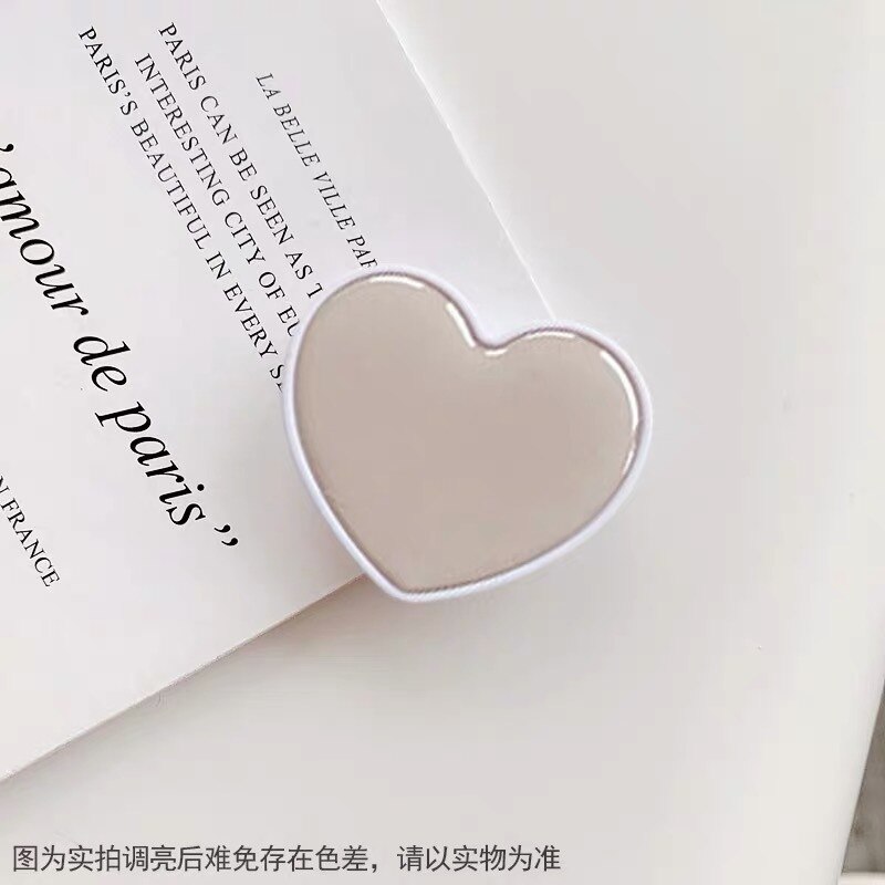 Popular Universal Pocket Airbag Stand Mobile Phone Accessories Holder Love Heart Shaped Bracket Mount for IPhone Samsung Huawei: 7