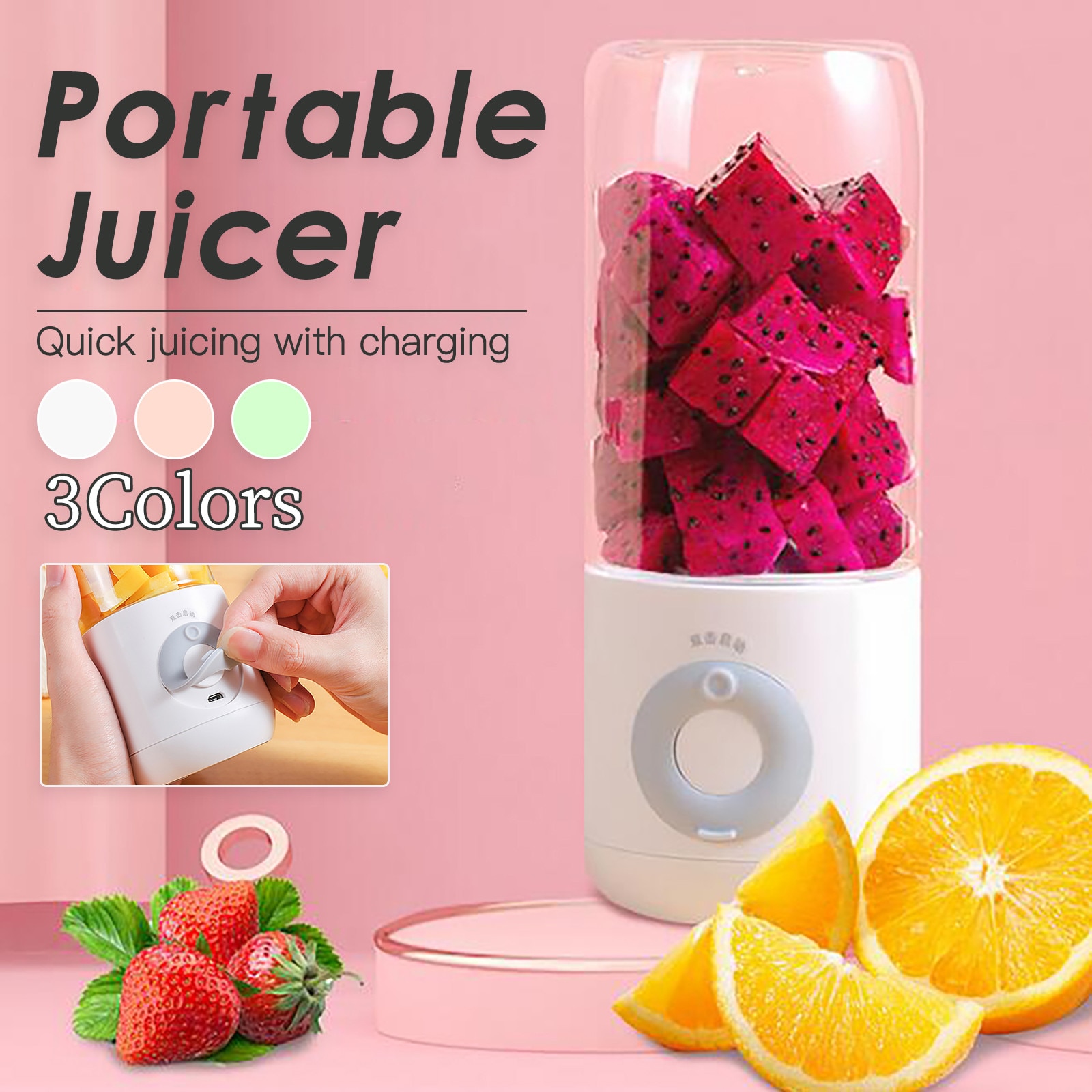 Mini Portable Juicer Orange USB Electric Mixer Fruit Smoothie Blender For Machine Personal Food Processor Maker Juice Extractor
