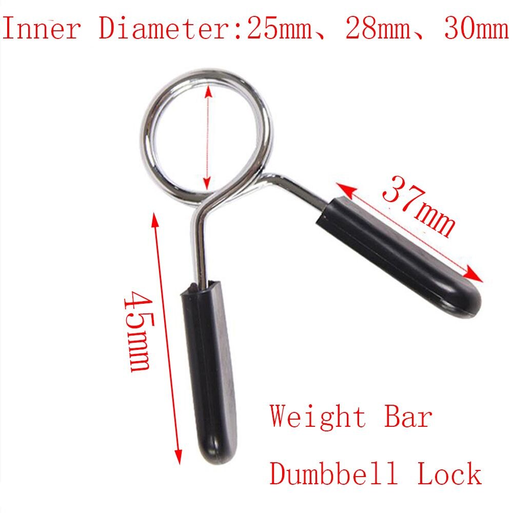 2 pièces 25/28/30mm haltère serrure gymnastique barre de poids haltère serrure pince ressort collier Clips utilisation intérieure entraînement fitness outil