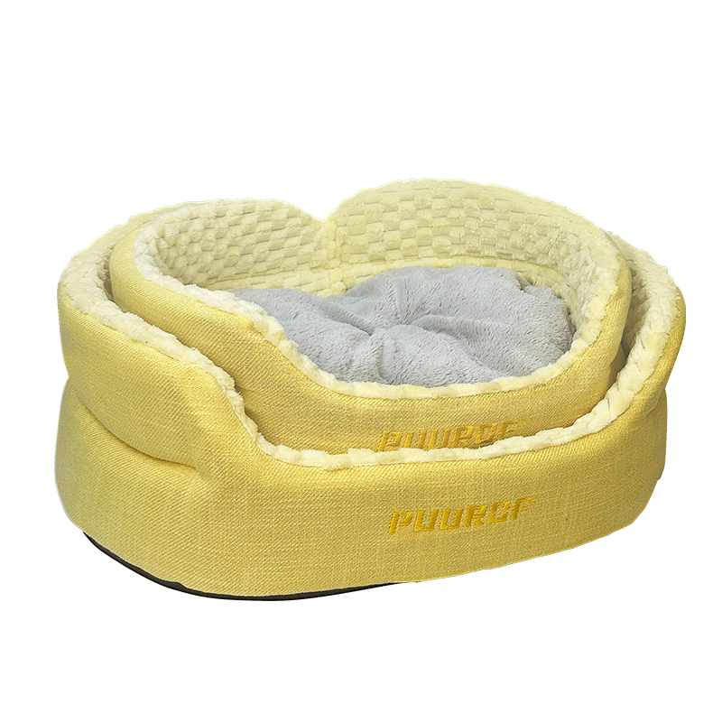 Ninho de gato PUUROF Quatro estações quentes podem ser desmontado e lavado ninho de dormir para cães Pequeno ninho para cães pode deitar e dormir