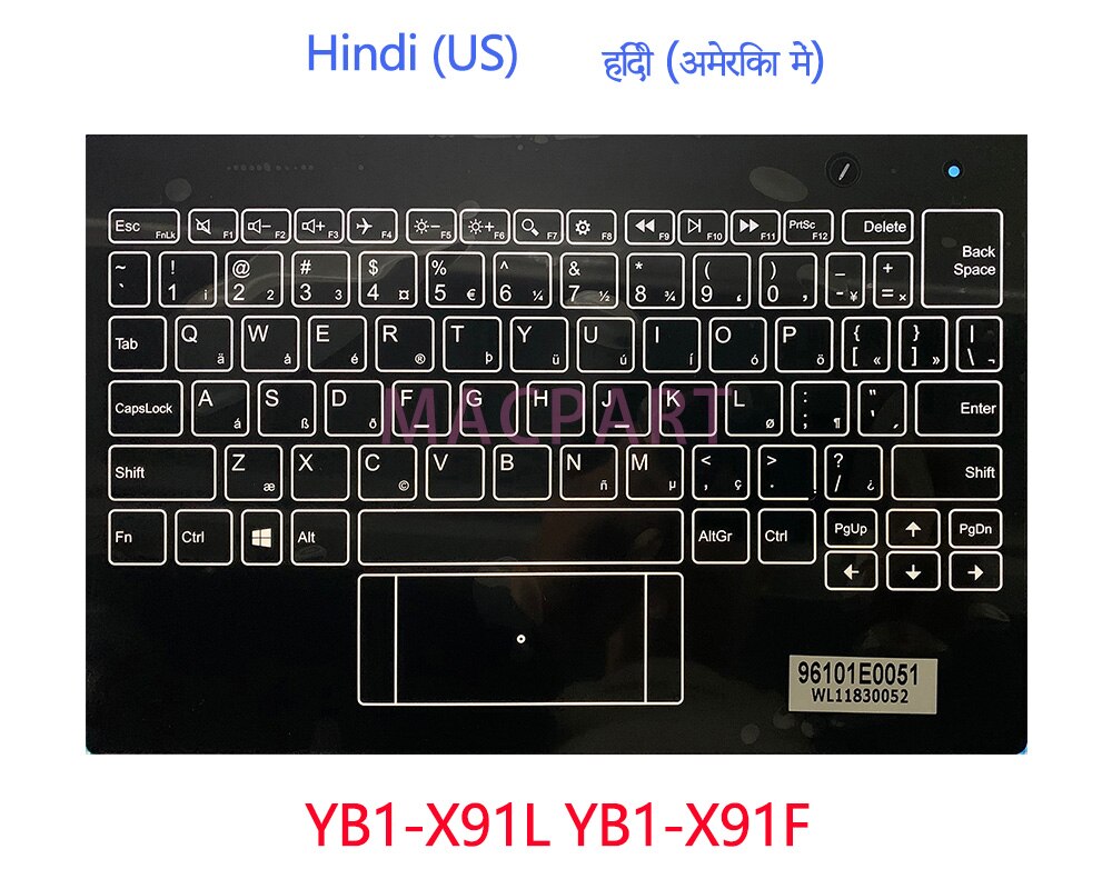 Original Keyboard for 10.1&quot; Lenovo Yoga Book Yogabook YB1-X90L YB1-X90F YB1-X91L YB1-X91F X90 X91 Palmrest Topcase Cover