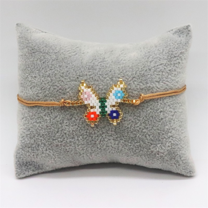 Bracciale ZHONGVI per donna Miyuki Pulseras Mujer Moda farfalla modello bracciale gioielli regalo braccialetti unici fatti a mano