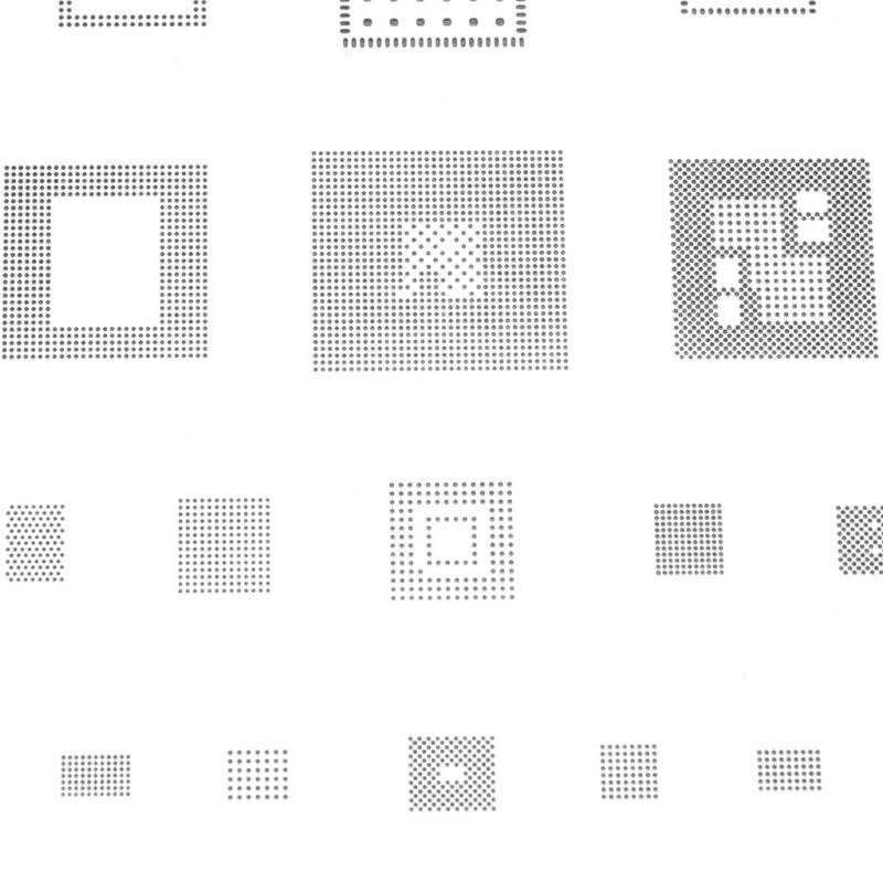 BGA Stencil for MSM 845/Sam-sung Exynos 9810 8895 CPU Reballing Planting Tin Net