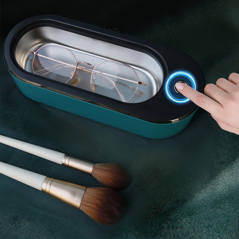 Máquina de limpieza por ultrasonidos, limpiador de alta frecuencia con vibración, joyería, gafas, reloj, enchufe europeo