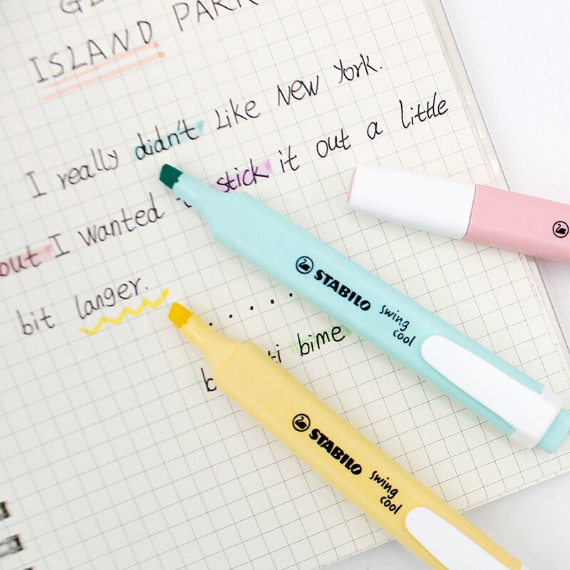 Stabilo Swing Cool Pastel Markeerstift Marker Pennen Macarons Kleuren Pack Van 6 Diverse Kleuren