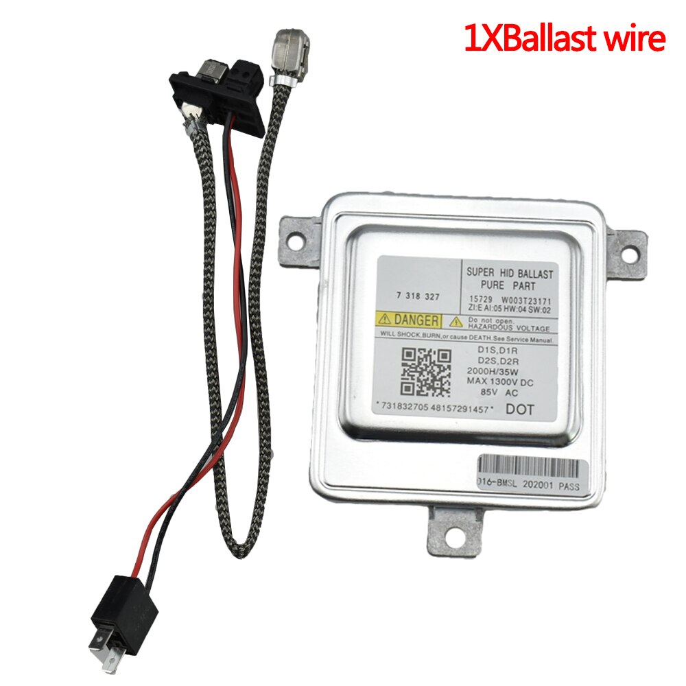 W003T20071 HID Xenon Ballast Control Unit Module D1S For B MW X1 E84 E90 F10 F11 F01 F07 7237647 7318327 63117237647 63117318327: 1XBallast2Xwire / 35W 6000 K