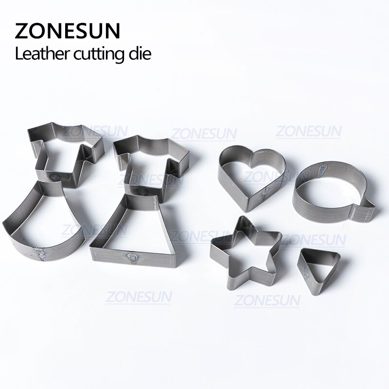 ZONESUN Full Steel Leather Cutting Die Rule Die Special Shape Hollowed Punching Clicker Die For Cutting Out Leather PVC craft