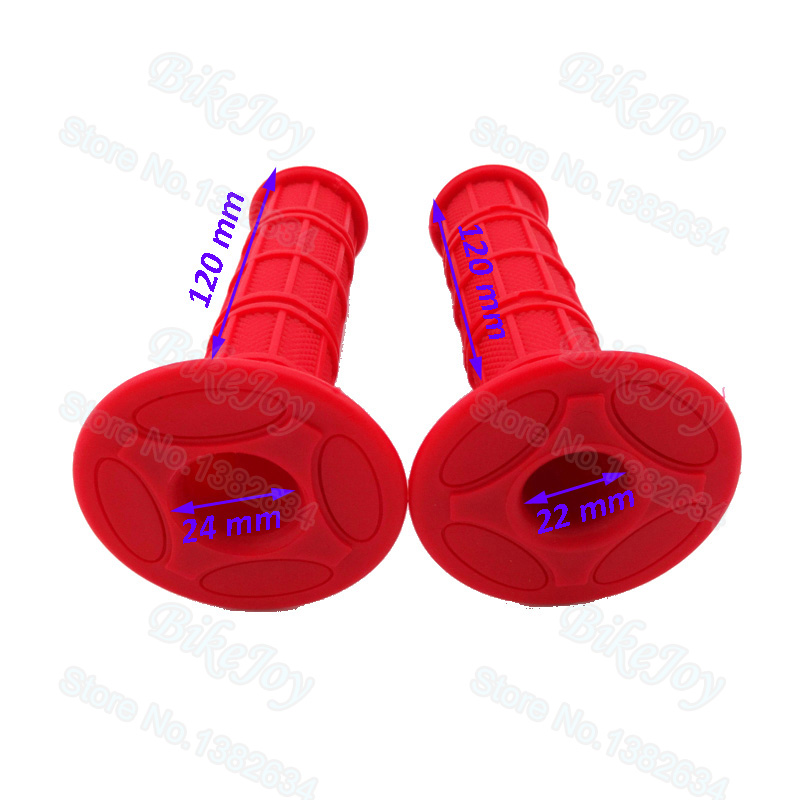 Universale 7/8 "22 Millimetri di Gomma Morbida Manubrio Manopole a Molla Rosso per 125cc 140cc 150cc 160cc Ssr Orion Pit Dirt Bike atv Quad Moto