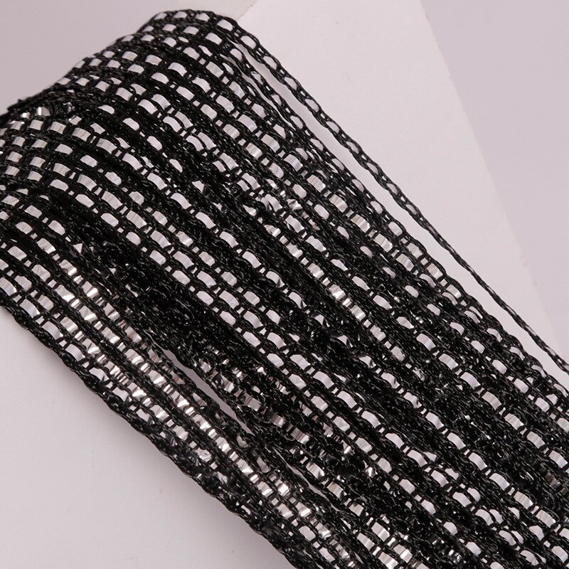 Rideau à cordes argenté avec pompon brillant, 100x200cm, diviseur de salon à la , décoration de mariage pour la maison, rideau de cuisine: 07