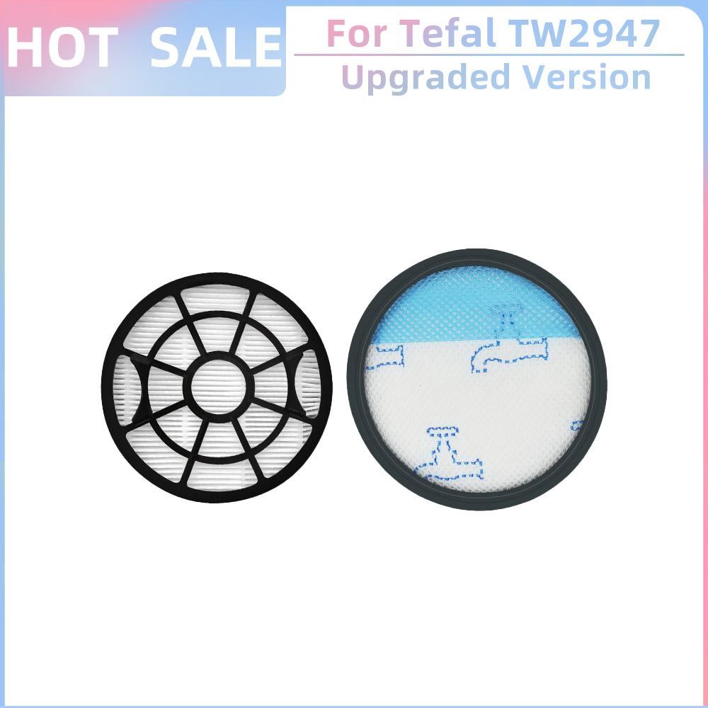 Compatible avec Rowenta Tefal filtre TW2947 Swift Power Cyclonic RO2910 RO2913 RO2915 RO2932 RO2933 RO2957 RO2981 ZR904301 Pièces Filtre HEPA ZR904301: Gris clair