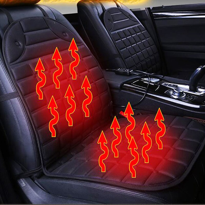 12V Electric Heated Car Seat Heater Cushion Warmer Cover Winter Heated Warm High Low Temperature Car Accessories