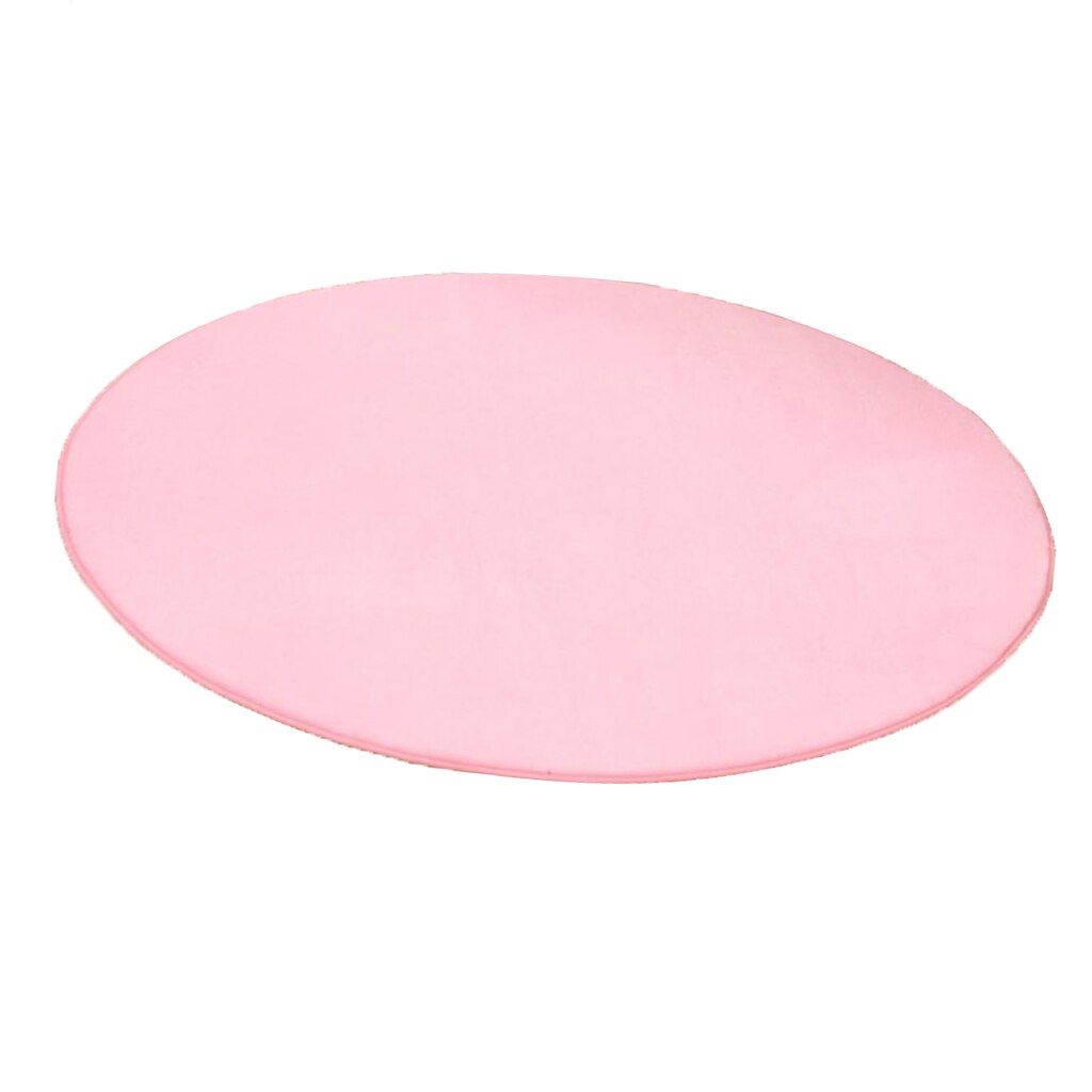 Pink Round Pad Plush Soft Mat Rug Carpet for Kids Play Tent Playhouse (100CM)