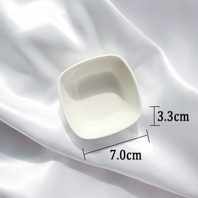 Ceramic Dish Simulation Lemon Slices & Ice Cubes for Photography Background Accessories Studio Photo Backdrops DIY Decoration: Square Ceramic Dish