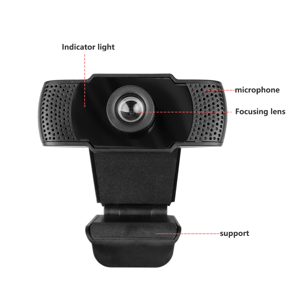 Top 720P Wide Angle USB2.0 Webcam Widescreen USBDrive-Free With Mic Web Cam Laptop Online Conference Live Video Web Cameras
