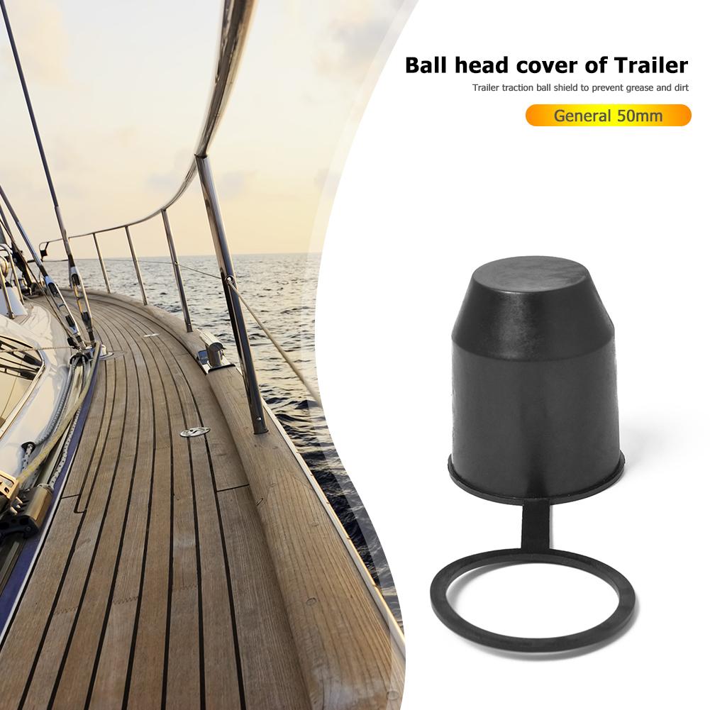Tow Bar Cap Hitch Car Trailer Towball Protect Universal 50mm Vehicle Tow Bar Ball Cap Cover Excellent ABS Plastics Durable
