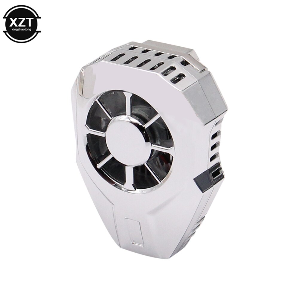 Abs Materiaal Usb Oplaadbare Game Radiator Systeem Koelventilator Game Handvat Beugel Iphone Huawei Samsung Mobiele Telefoon Radiator: L01 silver