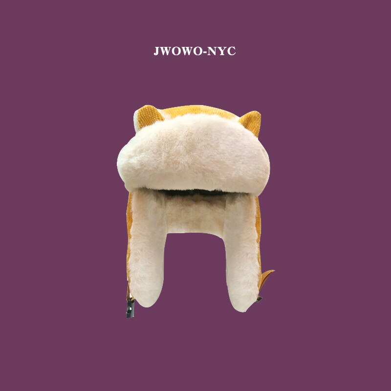 Plush Lei Feng hat female winter Korean cute cat ear children's ear cap cycling warm parent child windbreaker