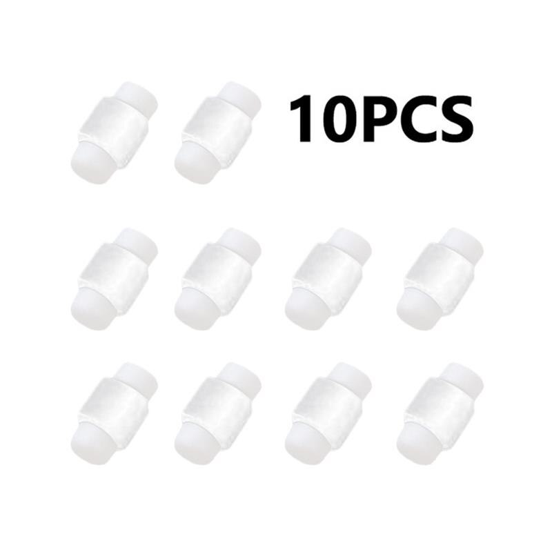 10 Stuks Mini Usb Kabel Protector Cord Bescherming Gegevens Charger Lijn Wire Cover Voor Iphone Data Cord: White