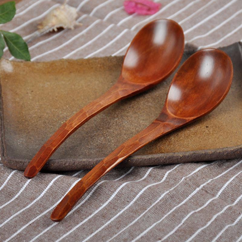 Natural Wooden High Hand Carved Tortoise Shell Pattern Nanmu Spoon