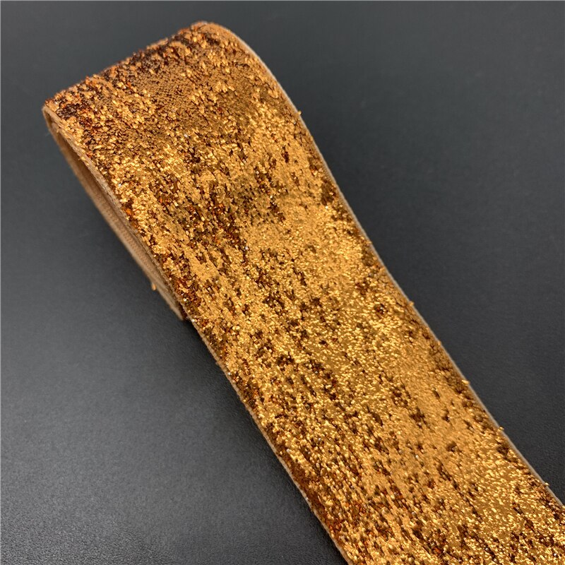 3 yards/parti 38mm glimmer fløjl bånd håndlavet bryllup fest dekoration bånd til indpakning gør-det-selv-hår systof