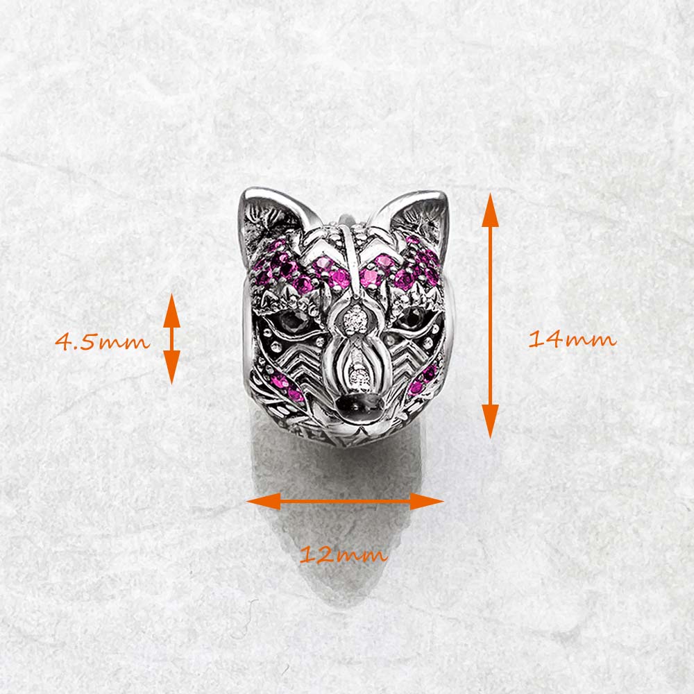 Perlen Fuchs Neuer Karma-Charm aus 925er Sterlingsilber, Vintage-Schmuck, Accessoires, für Damen und Herren