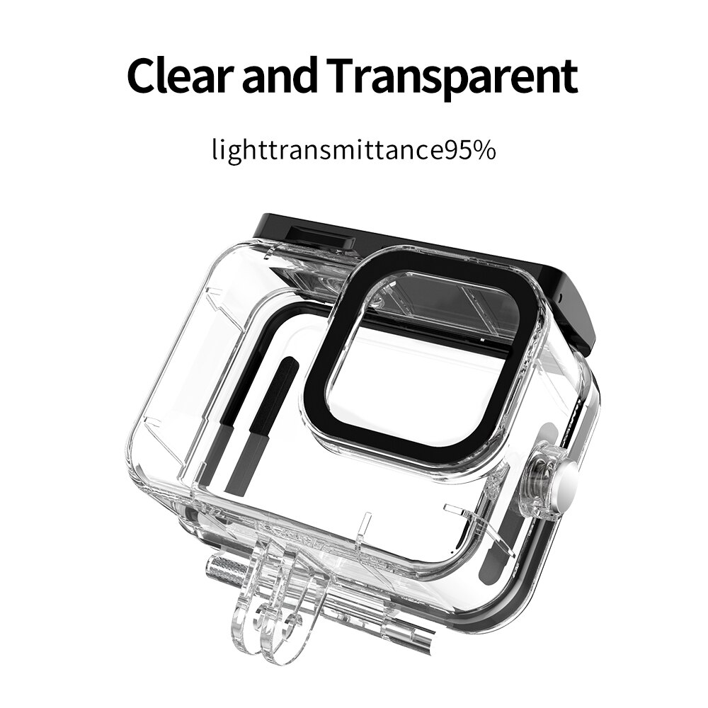 Carcasa de buceo impermeable para Gopro Hero 9 Cámara de Acción negra sumergible 50M caja de protección para Gopro 9 Accesorios