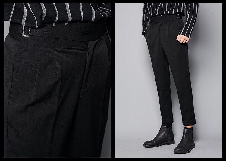 Pantalon crayon décontracté pour homme, style vintage, collection automne 0094