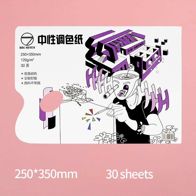 Wegwerp Tear-Off Palet Papier Kunst Speciale 30 Sheets Dubbelzijdig Bruikbaar Voor Acryl Olieverf Aquarel Gratis schoonmaken