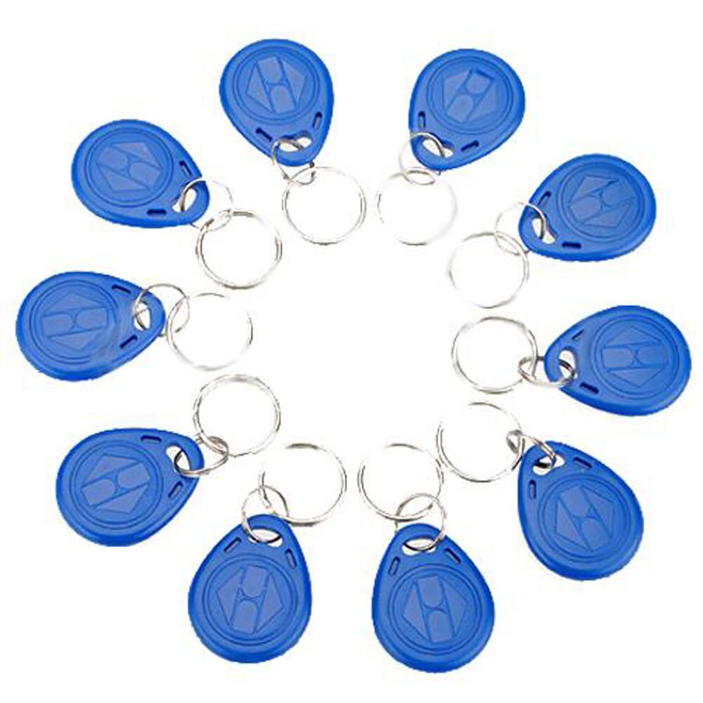 LUCKING DOOR 10pcs 13.56MHz IC Keyfobs Tags Access Control RFID Key Finder Card Token Attendance Management Keychain
