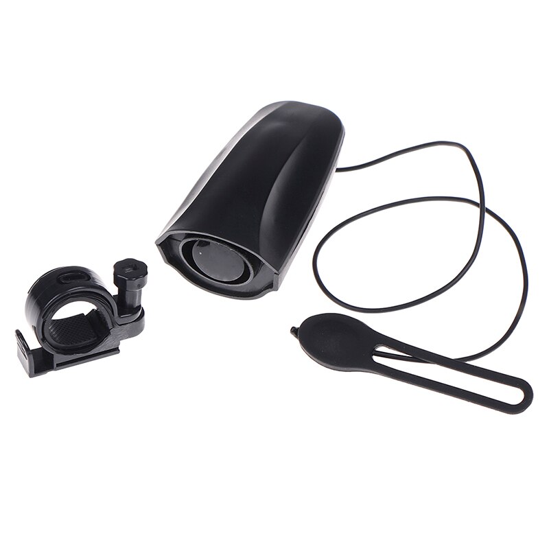 Fietsbel met hoog decibel, fietsstuurbel, elektrische bisiklethoorn, sirene, alarm, rijveiligheid, zwart