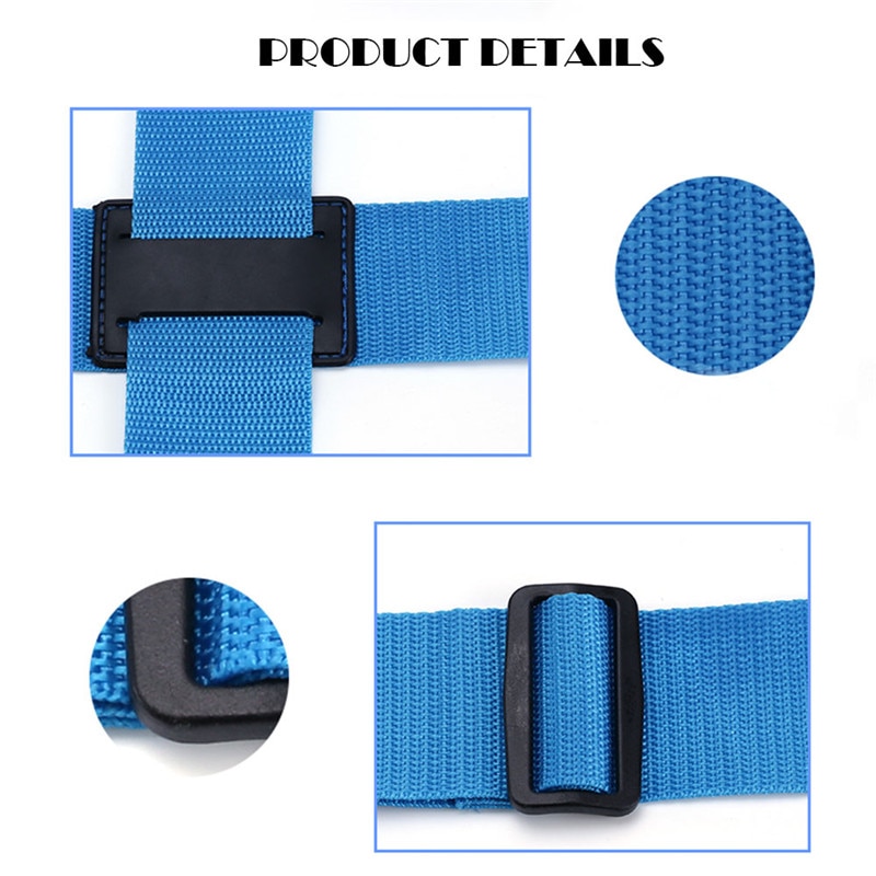 Pair 38cm Adjustable Luggage Straps – Suitcase Binding Travel Belt