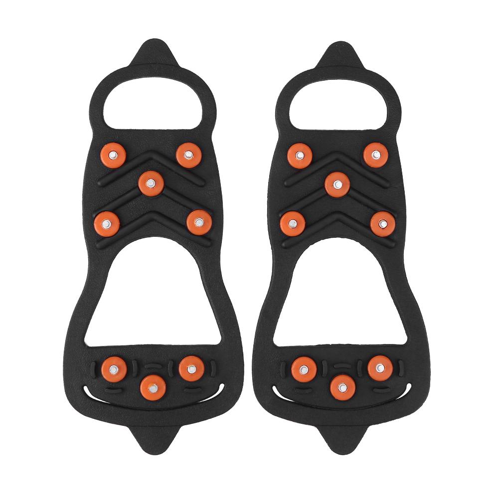 Hebilla de bloqueo de pesca, , no es fácil de dañar, 8 tachuelas, zapato de nieve en hielo al aire libre, tacos de agarre, cubierta antideslizante para zapatos