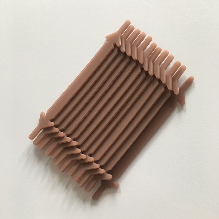 Lacets plats et élastiques en Silicone pour baskets, 12 pièces/lot, système de laçage rapide, 11 couleurs, F084: brown