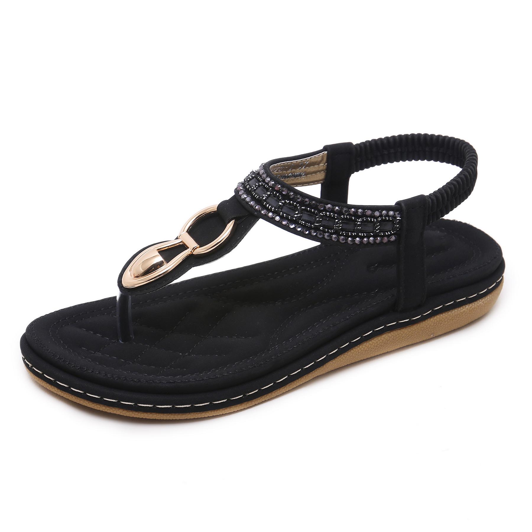 SIRRI Elegante Mary-Jane-slippers voor meisjes met pareldetail en lint