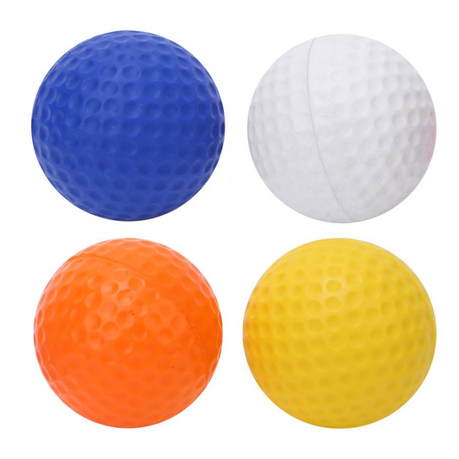 Bollar set 12 st pu barn barn bollar färgglada elastiska golfbollar set träning träning tillbehör tillbehör