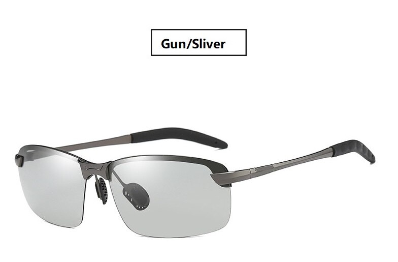 Driving Glasses Polarized night Driving Sunglasses Men Women Anti-glare Night Driver Goggles gafas Enhanced Light Glasses: Gunsliver