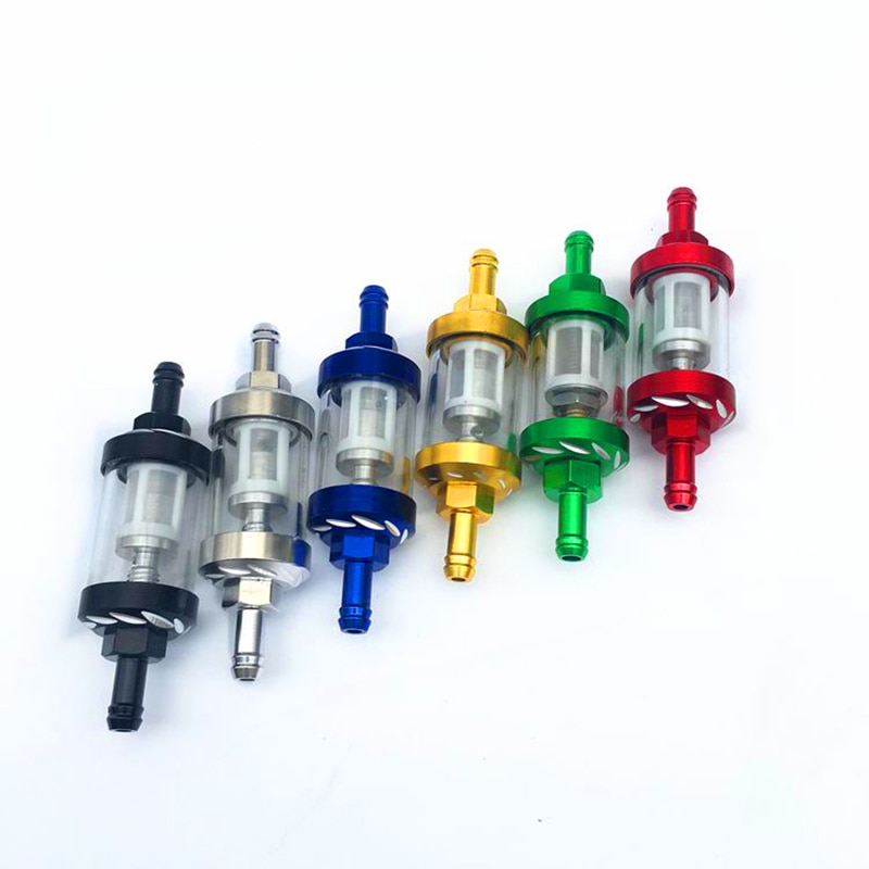Motorcykel modificeret metaloliefilter benzinfilter filter aftageligt gas / brændstoffilter lille motorcykel tilbehør