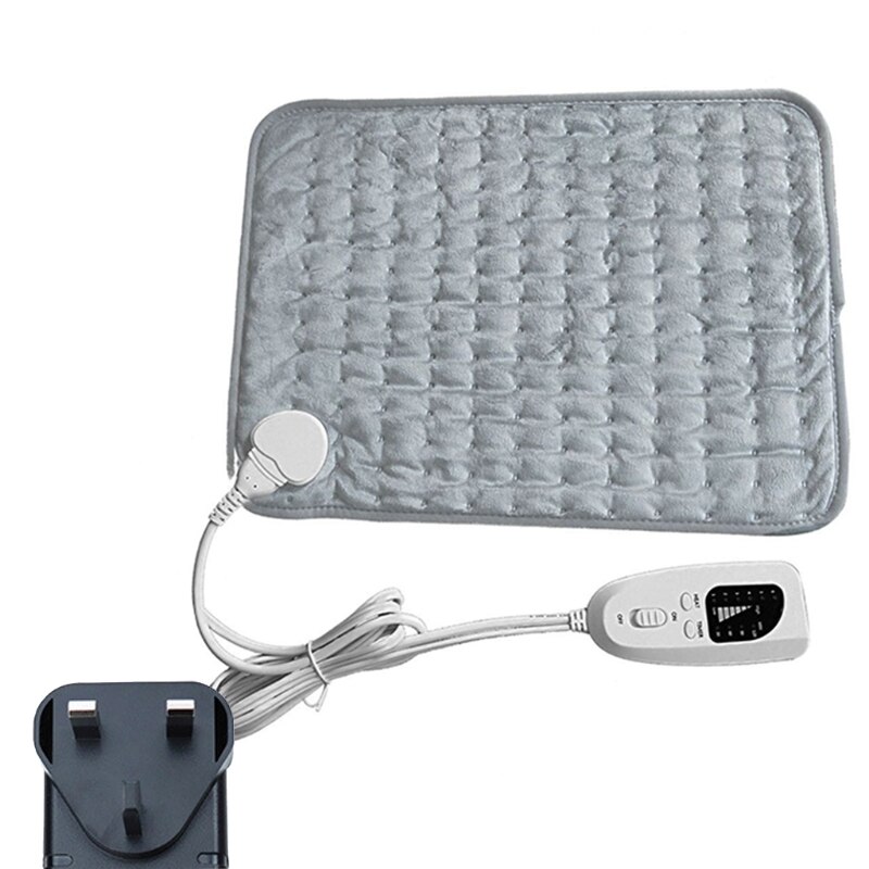 Heated Blanket Electric Throw, 12” x 16” Flannel Electric Blanket with 6 Heating Levels & 4 Timer Settings Auto-Off,