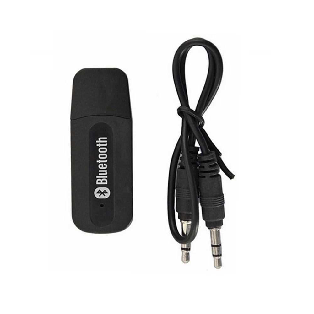 Auto Bluetooth-adapter voor pc USB Bluetooth Dongle Bluetooth-ontvanger voor luidspreker Muis Toetsenbord Muziek Auto Audio Zender: Black