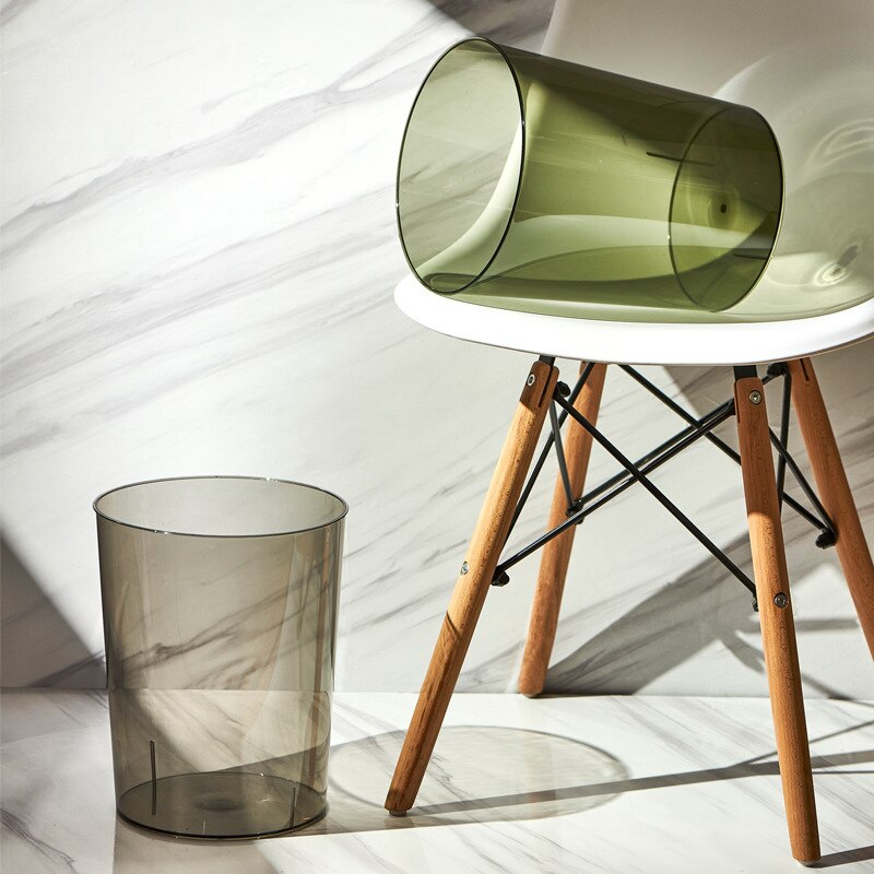 Poubelle pour animaux de compagnie, pour la cuisine, le bureau, la maison, la salle, poubelle, corbeille à déchets, étagères, seaux décoratifs en acrylique