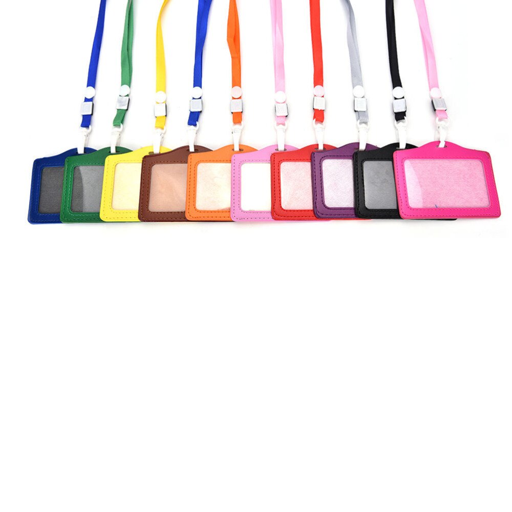 ID Naam Kaarthouder Id-kaart Lanyard Bank Credit Card Cover Waterdichte Identiteit Badge Holder Neck Strap