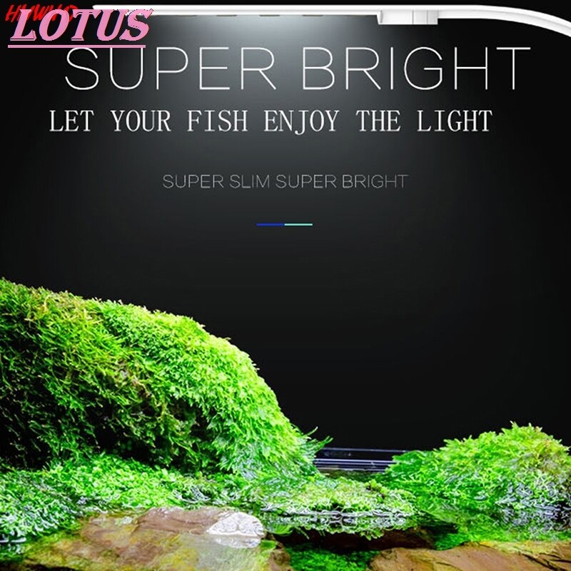 Super Slim Led Aquarium Licht Waterplanten Grow Light Waterdicht Clip-On Lamp Aquarium