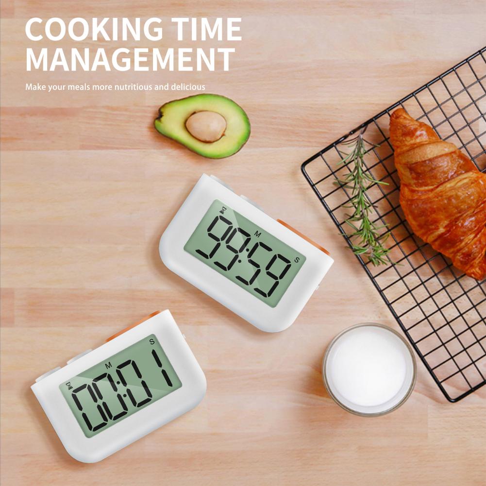 Electronic Digital Timer Reminder 12-24h Magnetic Countdown Clock Timer Kitchen Timer Alarm Clock temporizador тарелки для еды