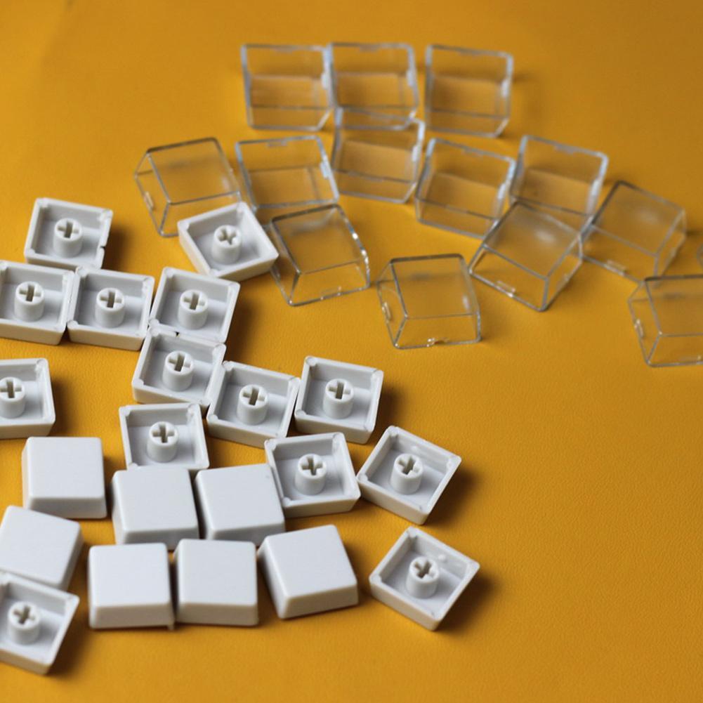 10/Pcs Transparant Keycaps Double-Layer Keycaps Verwijderbare Papier Clips Custom Mx Schakelaar Relegendable Keycap Shell Bescherming