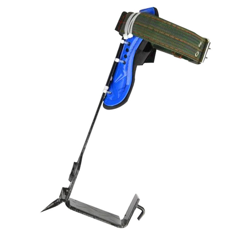 2 Gears Tree Climbing Spike Set Stainless Steel Climbing Nails Adjustable Safety Belt Lanyard Rope Rescue Belt Camping Accessory