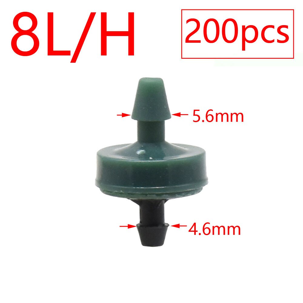 2L 4L 8L Pressure Compensating Dripper 2/4-way Arrow Dropper Connector Cross Water Splitter For Arrow Drip System Emitter: plum