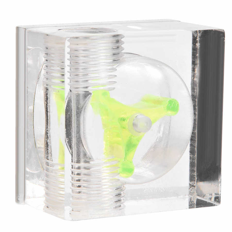 Pc Water Cooler Meter /4 Draad 3 Acryl Waaier Waterkoeling Meter Indicator Voor Computer Water Cooling System