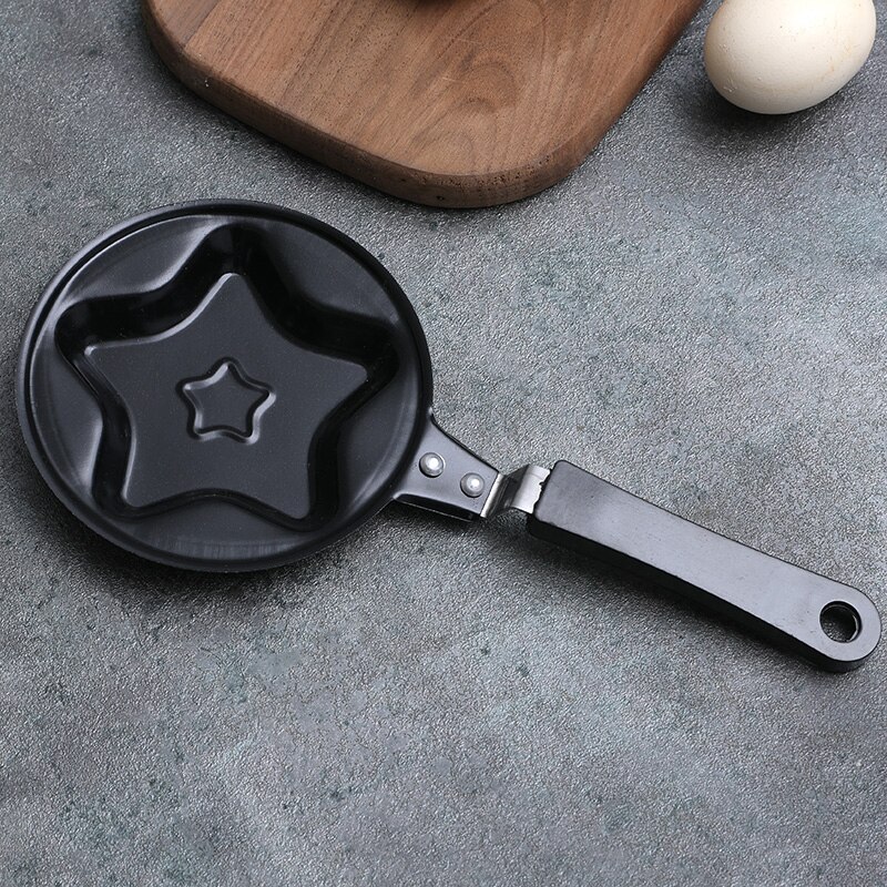 Mini Ei Ontbijt Friteuse Multi-Stijlen Non-stick Pan Pannenkoeken Crêpe Pan Mallen Voor Thuis Keuken E7: little stars