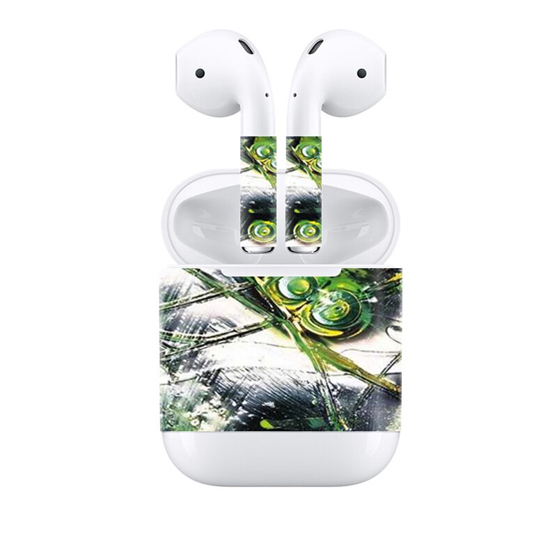 Blauwe Verlichting Stickers voor AirPods Skin Siliconen Case voor AirPods Skin Decal Beschermende Cover Wraps